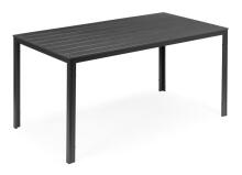 6 asmenų sodo stalas 156x78 cm Polywood lauko baldai pilkas
