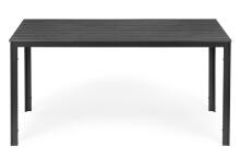 6 asmenų sodo stalas 156x78 cm Polywood lauko baldai pilkas