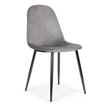4 Veltinio Kėdžių Rinkinys Valgomojo ir Svetainės Kambariui Pilkas ModernHome