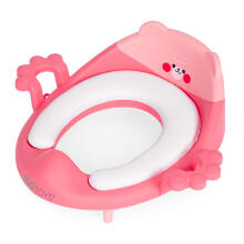Eco Toys Art.PP104 Pink Vaikiška tualeto sėdynė su rankenomis, minkšta pagalvėlė, rožinė,