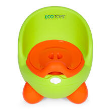 Vaikiška tualeto sėdynė, nuimamas įdėklas, neslystančios kojos, žalia, ECOTOYS