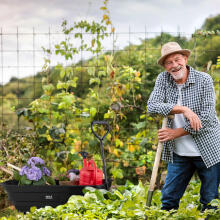 Sodo transporto vežimėlis, rankinis vežimėlis, išvežimo sunkvežimis, 75L, 200 kg, dideli pripučiami ratai, MultiGarden