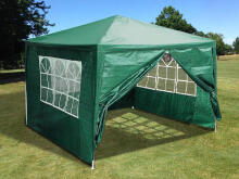 Sodas komercinis paviljonas, 3x3 m, 4 sienos, žalias, MultiGarden