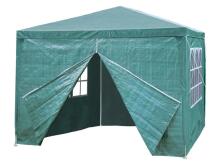 Sodas komercinis paviljonas, 3x3 m, 4 sienos, žalias, MultiGarden