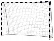 Futbolo treniruočių vartai su tinklu 180x120 cm Juodi ir balti MultiGarden