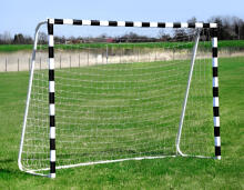 Futbolo treniruočių vartai su tinklu 180x120 cm Juodi ir balti MultiGarden