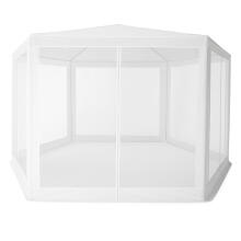 Sodo prekybos paviljonas palapinė 2x2x2 m su uodų tinkleliu balta MultiGarden
