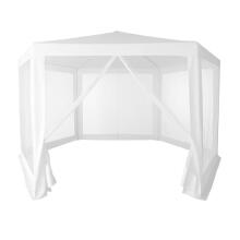 Sodo prekybos paviljonas palapinė 2x2x2 m su uodų tinkleliu balta MultiGarden