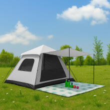 Pop-Up Kempingo Palapinė 4 Žmonėms Igloo 1500 mm Atspari Vandeniui MultiGarden