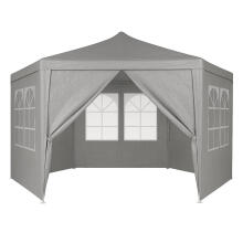 Sodo prekybos paviljonas palapinė 2x2x2 m su langais pilka MultiGarden