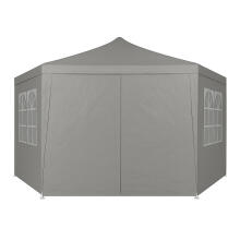 Sodo prekybos paviljonas palapinė 2x2x2 m su langais pilka MultiGarden