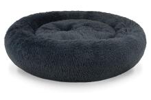 Universal plush bed for Dogs and Cats, 80 cm, dark gray