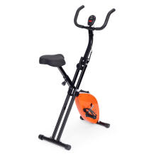 Treniruoklis stacionarus dviratis fitnesui mechaninis skaitiklis kompiuteris sklandus reguliavimas - oranžinis ModernHome