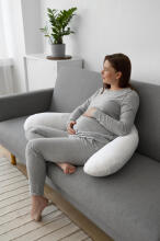 La Bebe™ Rich Satin Nursing Maternity Pillow Art.15687  30x104 cm
