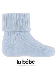 La bebe™ Natural Eco Cotton Baby Socks Art.81008 Blue
