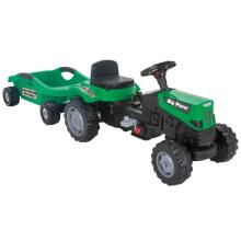 WOOPIE Pedalų Traktorius Didelis PowerTrac su XXL Priekaba