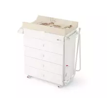 Cam Asia Bianca Art.C915006-C264 Practical Wooden Dresser with Baby Bath and Changing Mat