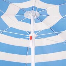 Beach Umbrella with Adjustable Height and Tilt Springos BU0013, 180 cm, with Pink Flamingo Print