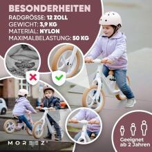 Moreez Balance Bike Art.255178 Pink Children's bicycle - runner with metal frame