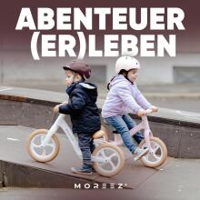 Moreez Balance Bike Art.255179 Black Children's bicycle - runner with metal frame