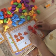 WOOPIE Švietimo rinkinys Mokymasis skaičiuoti Montessori spalvų rūšiuotojas 2 vnt.