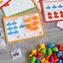 WOOPIE Švietimo rinkinys Mokymasis skaičiuoti Montessori spalvų rūšiuotojas 2 vnt.
