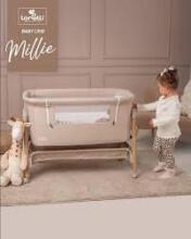 Lorelli Millie Art.10080732506 Grey Cot for comfortable co-sleeping 2 in 1