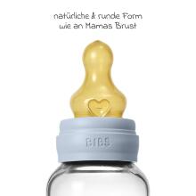 Bibs Round Latex Baby Bottle  Art.255415 Flow Blue Maitinimo buteliukas 120 ml