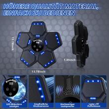 Music Boxing Machine Art.255571 Musical boxing trainer for kids and adults, wall-mounted boxing pad with Bluetooth and gloves