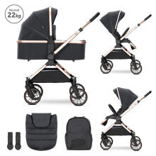 Lorelli Reya 2 in1 Art.10022072501 Black Jasper Universalus vežimėlis 2 viename
