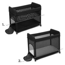 KINDERKRAFT kelioninė kūdikio lovytė MOON DREAM, black, KLMODR00BLK3000