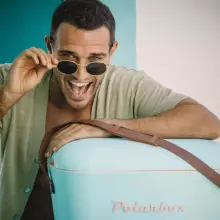 Polarbox Cool Box Retro Cooler Art.255941 Turquoise Camping Refrigerator 12L