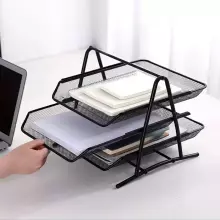 Organizer Box Made Of Golden Metal Art.76091  dėklas dokumentams,