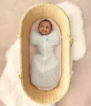 Love To Dream Swaddle Up Bambusa S Art.LTD-L1002246WHTS You Are Me  Cotton swaddle-sleeping bag for comfortable sleep, swaddling S size.