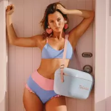 Polarbox Cool Box Retro Cooler Art.256938 Pink Camping Refrigerator 12L