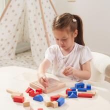 VIGA Medinė Statybų Žaidimas 3D Montessori