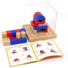 VIGA Medinė Statybų Žaidimas 3D Montessori