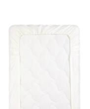 La Bebe™ Cotton 89x38+5cm Art. 24440 White cotton fitted sheet