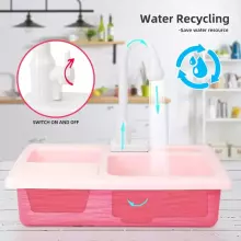 Play Sink Toy Art.257370 Blue  Kitchen sink with accessories