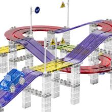 WOOPIE Magnetinė lenktynių trasa + Automobilis 76 vnt.