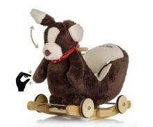 MILLY MALLY 4771 Sūpynės šuo Polly Plus - Rudas šuo