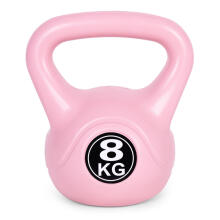 Kettlebell 8 kg for exercise, dumbbell, weight ball, fitness load, pink, ModernHome