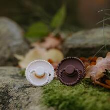Frigg Daisy Round Latex Art.101593 Pink Cream/Poppy Pacifier (nipple) made of 100% natural rubber 0-6 months (2 pcs.)