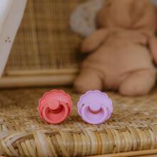 Frigg Daisy Round Latex Art.101934 Violet Dream/Dream Pacifier (nipple) made of 100% natural rubber 0-6 months (2 pcs.)