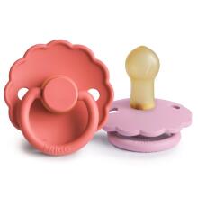 Frigg Daisy Round Latex Art.101934 Violet Dream/Dream Pacifier (nipple) made of 100% natural rubber 0-6 months (2 pcs.)