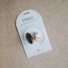 Frigg Daisy Round Latex Art.76221417 Croissant/Portobello Pacifier (nipple) made of 100% natural rubber 0-6 months (2 pcs.)