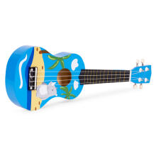 Gitara ukulele vaikams medinė 4 stygos nailoninės grojimo plektrą ECOTOYS