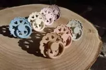 Frigg Fairytale Round Silicone Art.100148 The Princess and the Pea/Thumbelina Pacifier (nipple) made of 100% natural rubber 6-18 months (2 pcs.)