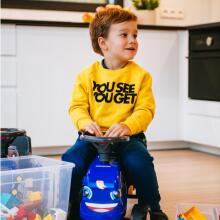 FALK Baby New Holland Mėlynas Traktorius su Priekaba + nuo 1 metų