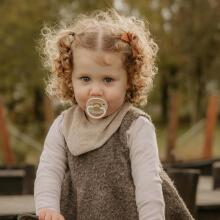 Frigg Little Viking Round Latex Art.10515 Ragnar  Pacifier (nipple) made of 100% natural rubber 0-6 months (1 pcs.)